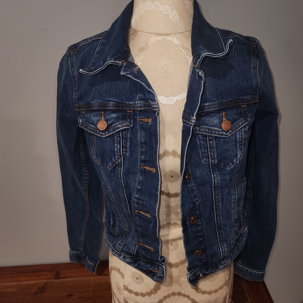 LOFT Dark Blue Jean Jacket
